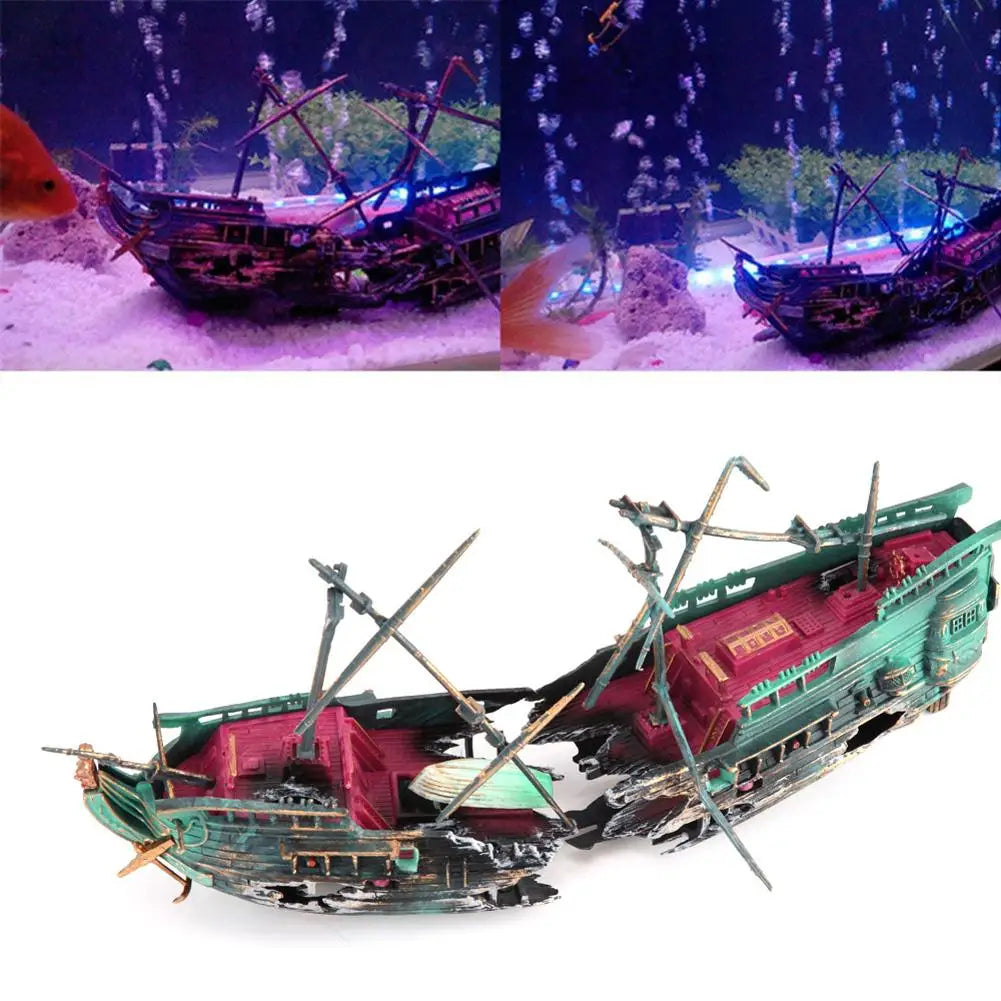 Aquarium Decoration Boat