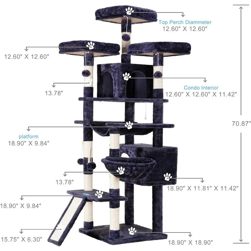 71 inches Cat Tower